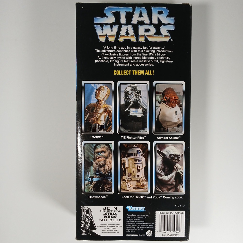 Star Wars Cantina Band Ickabel 12" Figure 1997 Collector Series Kenner - Picture 3 of 6